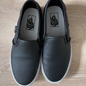 Vans Asher Perf Leather slip on